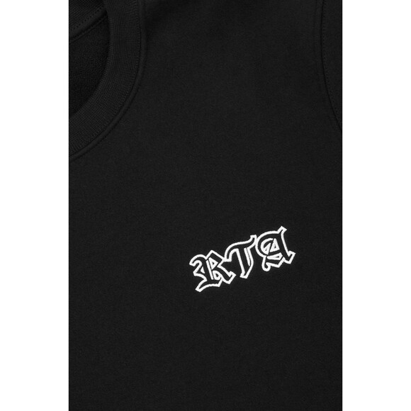 RTA Sweatshirt Mens Medium Black Pullover Crew Logo CHARLES in GOTHIC $170 - Picture 3 of 12